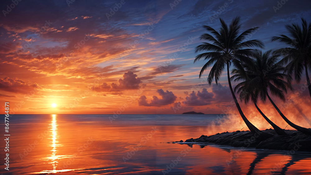 Footprints of Forever: Hand-in-Hand on a Sunset Shore Footprints of Forever: Hand-in-Hand on a Sunset Shore