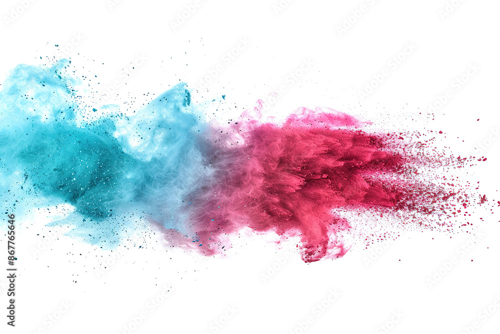 modern conceptual powder splatted on white background modern conceptual powder splatted on white background