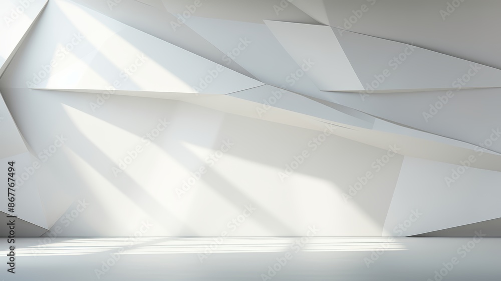 Modern abstract geometric white wall with sunlight creating clean lines and minimalist design, perfect for backgrounds and presentations. Modern abstract geometric white wall with sunlight creating clean lines and minimalist design, perfect for backgrounds and presentations.