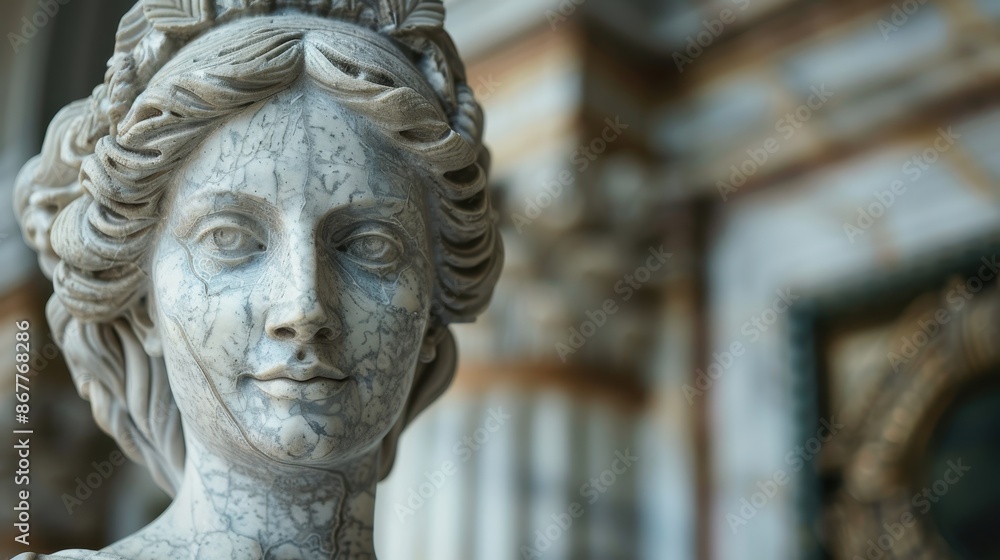 Ancient Marble Sculpture of a Woman's Bust Ancient Marble Sculpture of a Woman's Bust