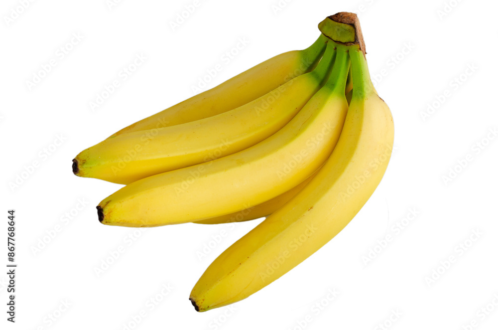 Bunch of large bananas close-up Bunch of large bananas close-up