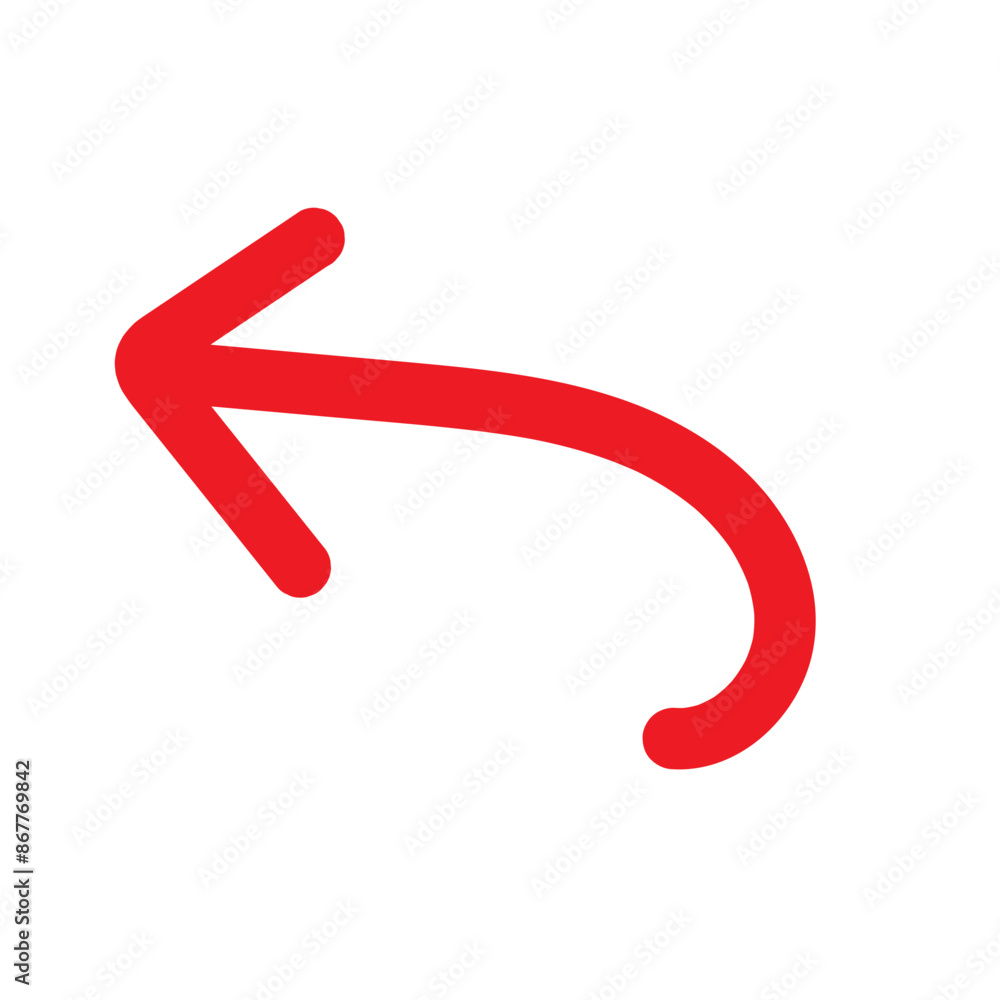 Red Hand drawn arrow icon. Arrow sketch graphic design for education and business use. Red Hand drawn arrow icon. Arrow sketch graphic design for education and business use.