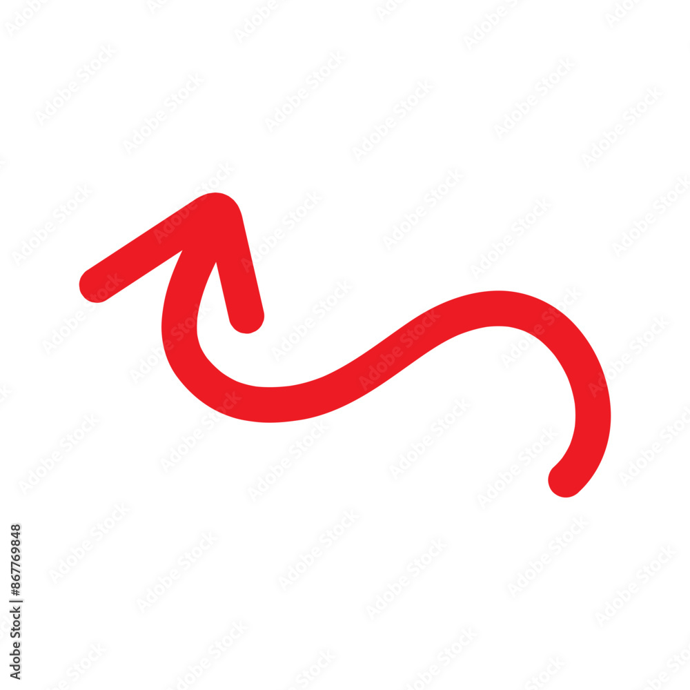 Red Hand drawn arrow icon. Arrow sketch graphic design for education and business use. Red Hand drawn arrow icon. Arrow sketch graphic design for education and business use.