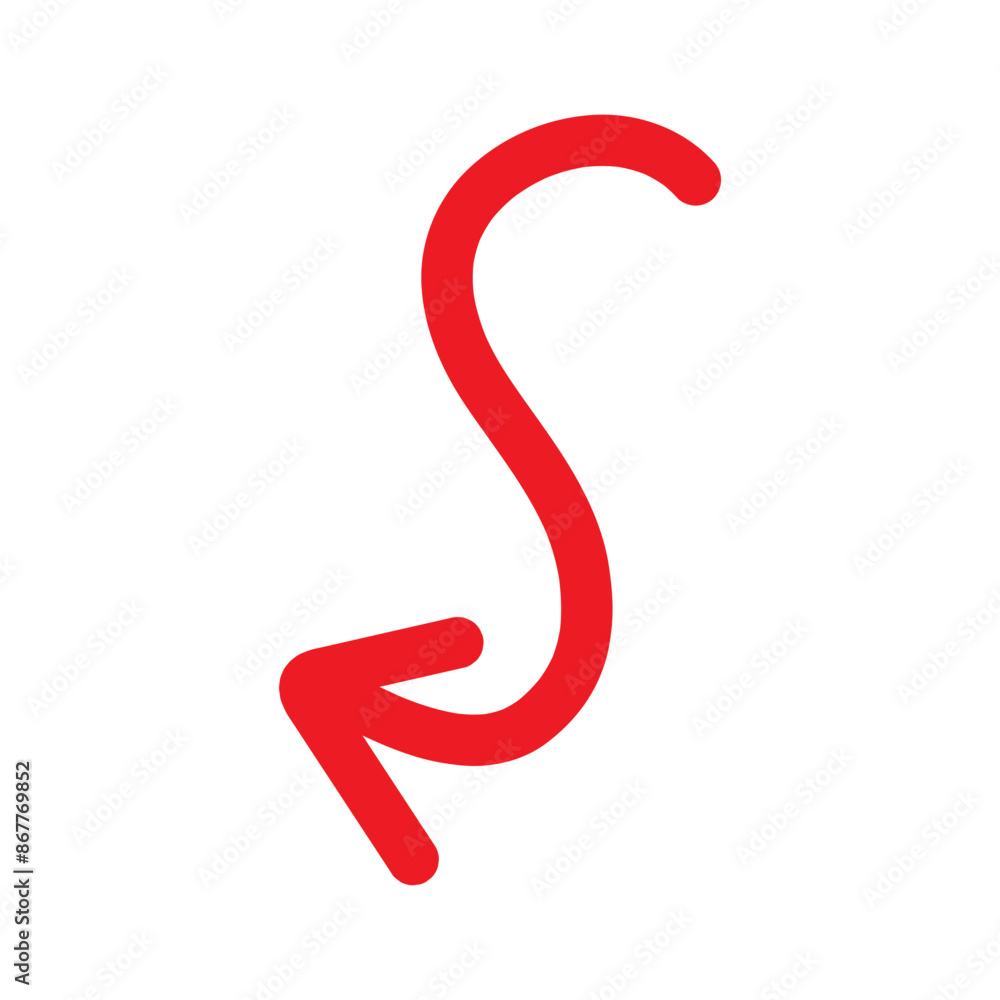 Red Hand drawn arrow icon. Arrow sketch graphic design for education and business use. Red Hand drawn arrow icon. Arrow sketch graphic design for education and business use.