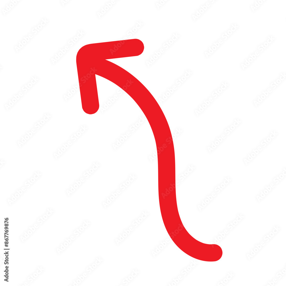 Red Hand drawn arrow icon. Arrow sketch graphic design for education and business use. Red Hand drawn arrow icon. Arrow sketch graphic design for education and business use.