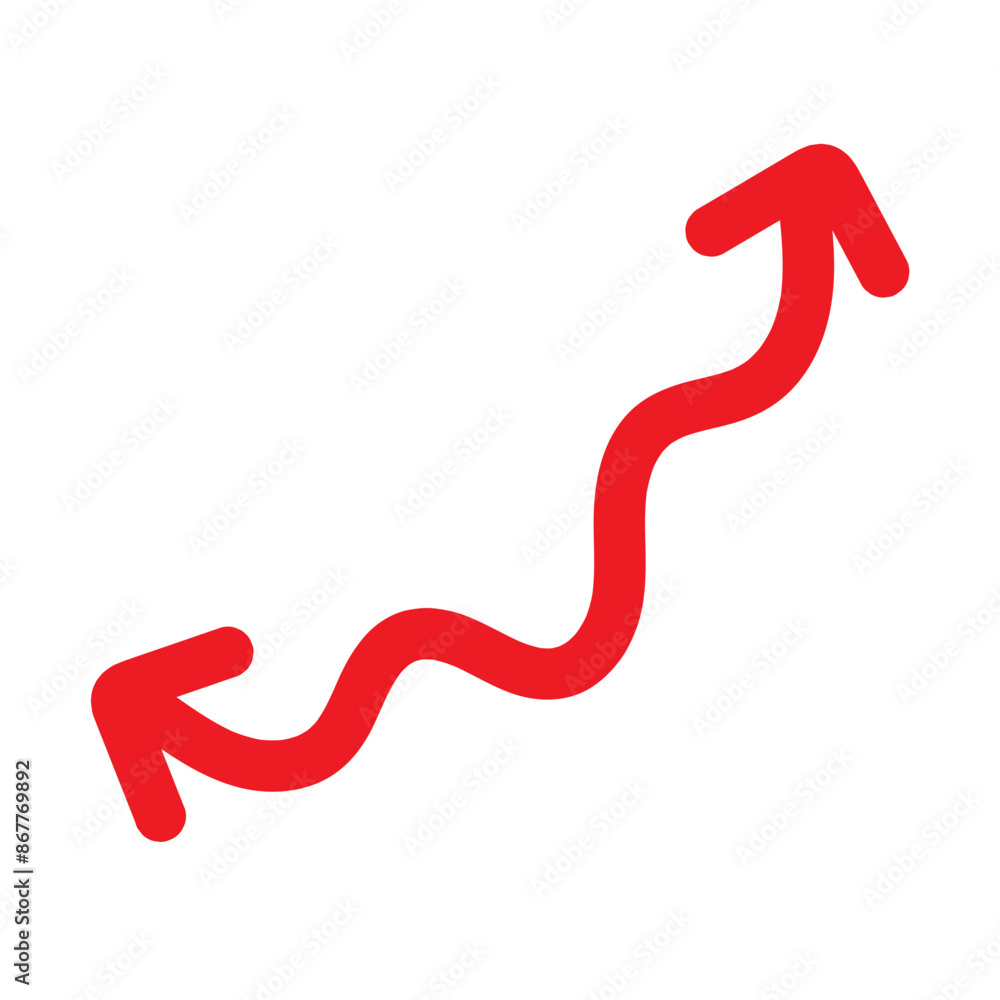 Red Hand drawn arrow icon. Arrow sketch graphic design for education and business use. Red Hand drawn arrow icon. Arrow sketch graphic design for education and business use.