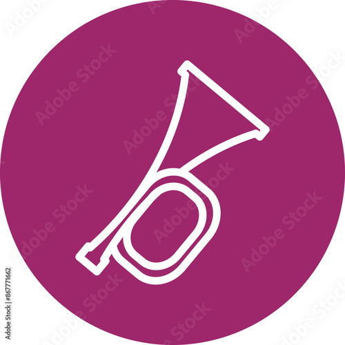 Bugle VectorLine White Circles Multicolors