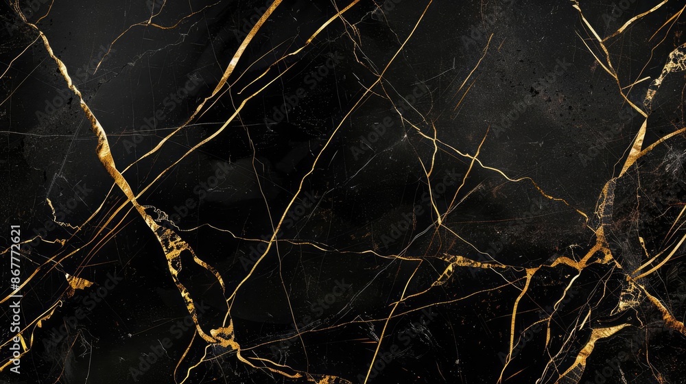 Black Marble with Gold Veins Dramatic black marble with striking gold veins, creating a luxurious feel Black Marble with Gold Veins Dramatic black marble with striking gold veins, creating a luxurious feel