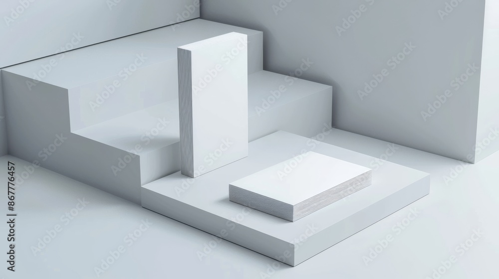 Monochrome Staircase Display Monochrome Staircase Display