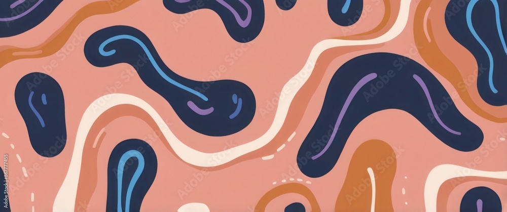 flat abstract colorfull liquid background