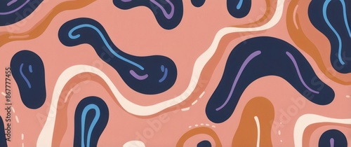 flat abstract colorfull liquid background