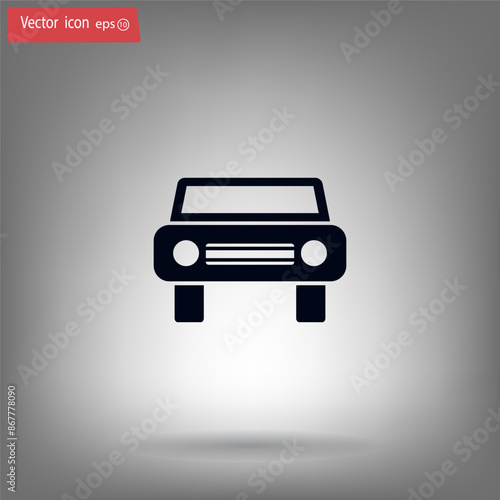 Vector illustration, gray background.