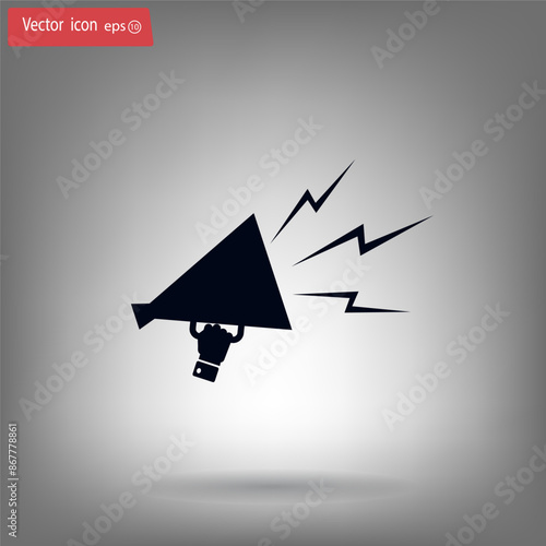 Vector illustration, gray background.