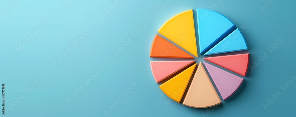 Closeup of a pie chart breaking down market share among major airlines, market share, competitive analysis Closeup of a pie chart breaking down market share among major airlines, market share, competitive analysis
