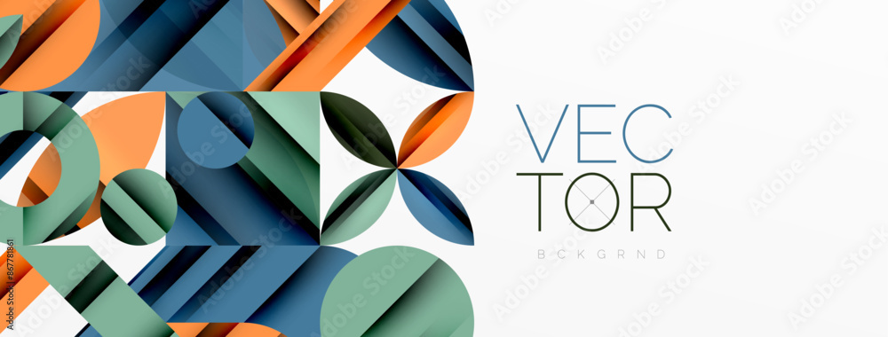 Circle, square, triangle shapes geometric minimal background Circle, square, triangle shapes geometric minimal background