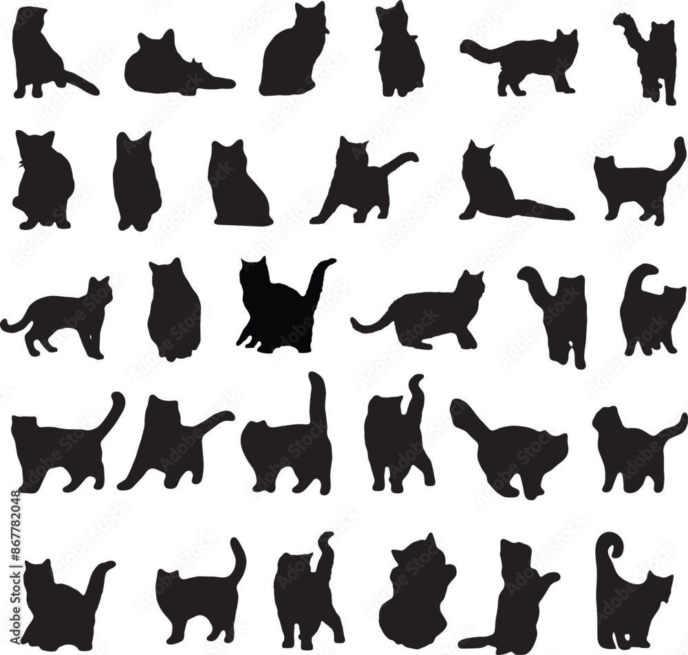 Hand Drawn Collection of Animal Silhouette Hand Drawn Collection of Animal Silhouette