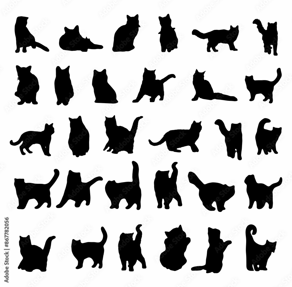 Hand Drawn Collection of Animal Silhouette Hand Drawn Collection of Animal Silhouette
