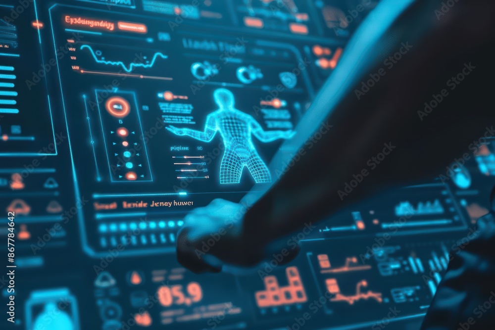 Optimize your performance with a wellplanned Exercise Schedule in a cyber world, unlocking your full potential with ample copy space Optimize your performance with a wellplanned Exercise Schedule in a cyber world, unlocking your full potential with ample copy space