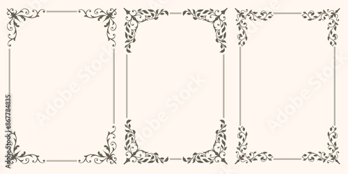Ornate vintage frames