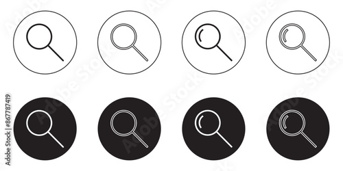 Search icon , magnify icon vector