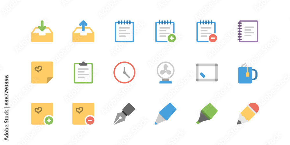 Office and Document Icons Office and Document Icons