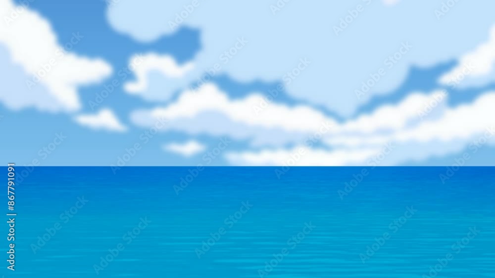 Animated Peaceful Sea and Sky