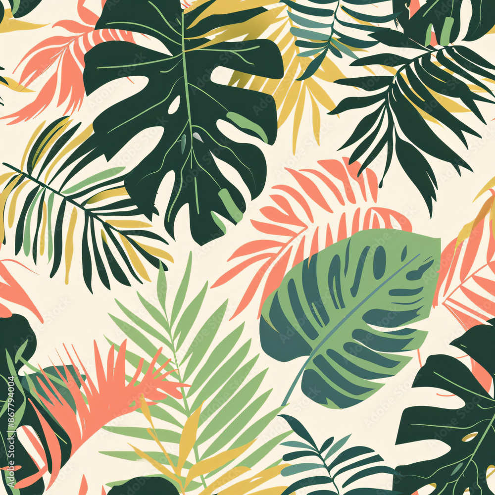 Create Seamless Patterns with Leaves for Interesting Decorations Create Seamless Patterns with Leaves for Interesting Decorations