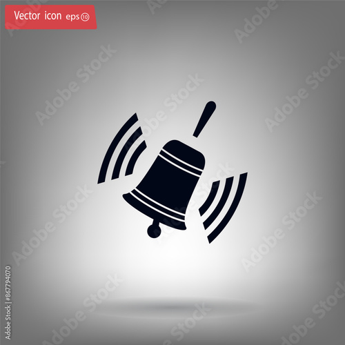 Vector illustration, gray background.