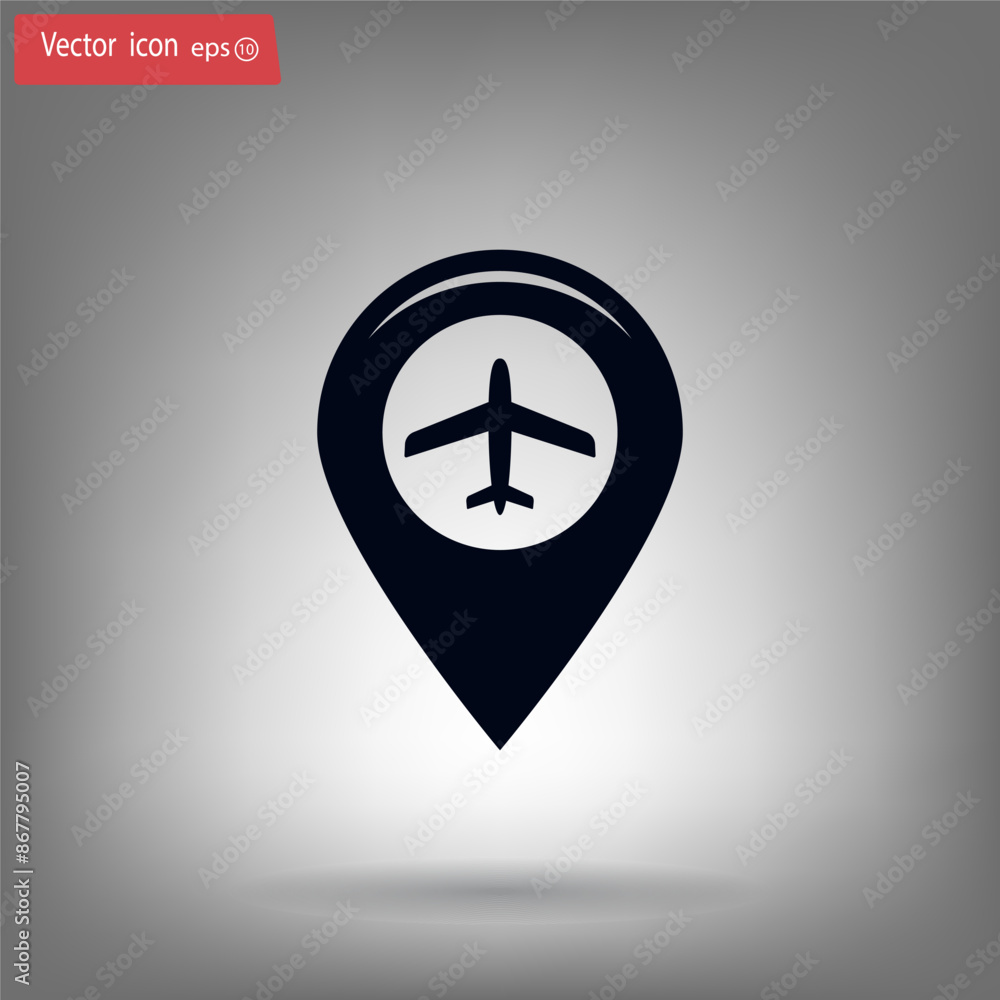 Obraz premium Vector illustration, gray background.