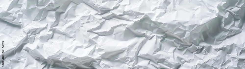Obraz premium Crumpled White Paper Texture Background