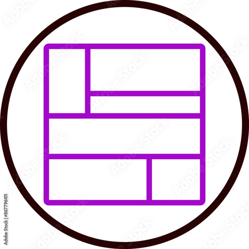 layout Vector Line Purple Circle Black