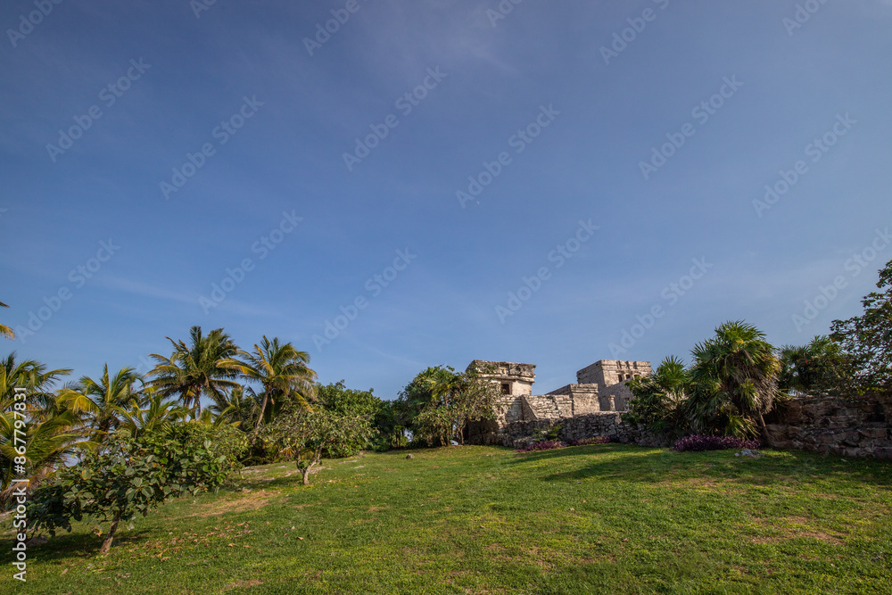 Tulum, ruins of a pre-Columbian Mayan walled city in Quintana Roo, Mexico Tulum, ruins of a pre-Columbian Mayan walled city in Quintana Roo, Mexico