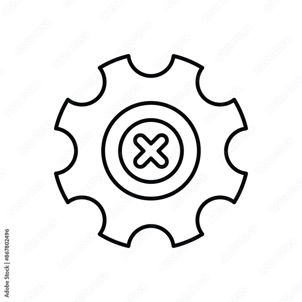Setting icon design with white background stock illustration Setting icon design with white background stock illustration