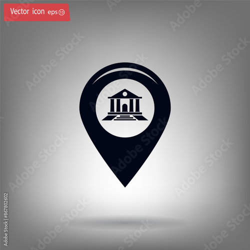 Vector illustration, gray background.