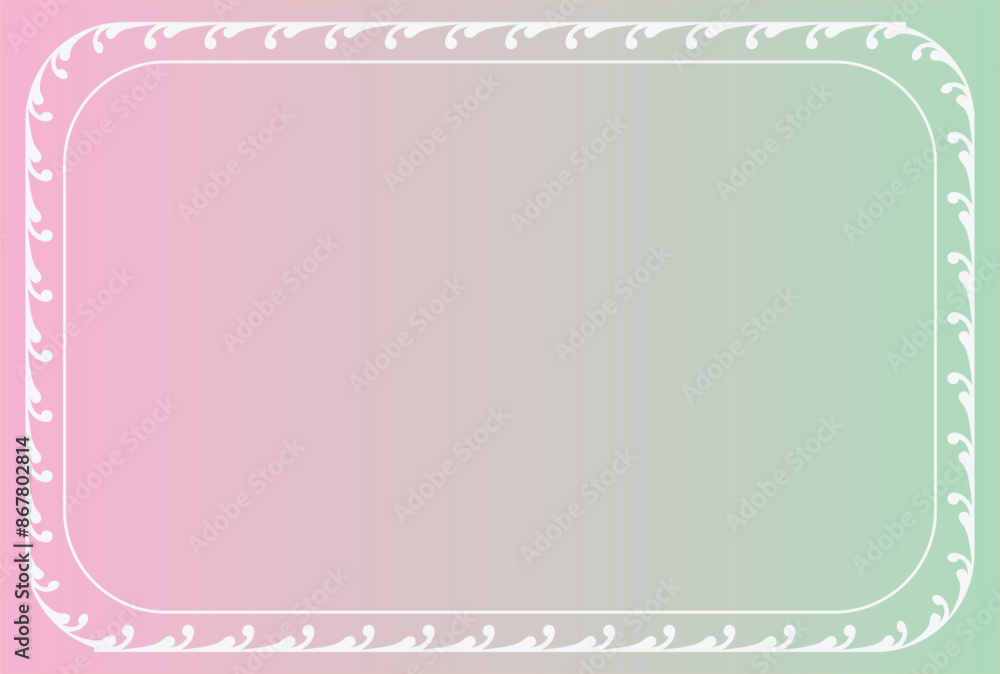 Pastel Gradient Background with elegant frame, template for invitations, leaflets and greeting cards. Vector illustration. Gradient background, Print Pastel Gradient Background with elegant frame, template for invitations, leaflets and greeting cards. Vector illustration. Gradient background, Print