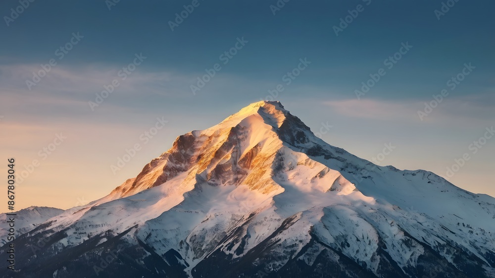 sunset in the mountains, ai generated