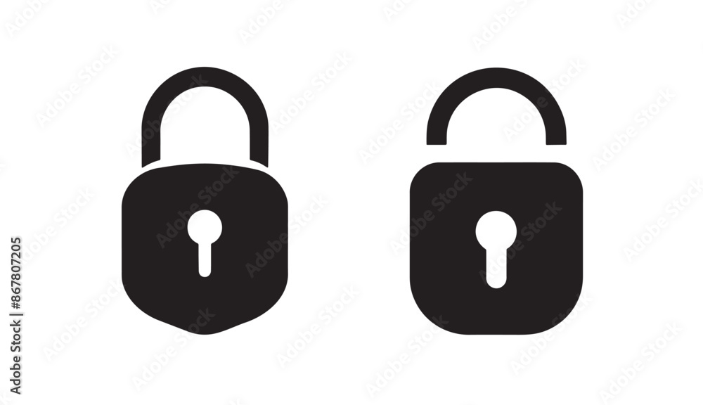 lock icon set vector lock icon set vector