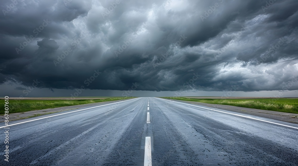 Road to nowhere, in a storm Road to nowhere, in a storm