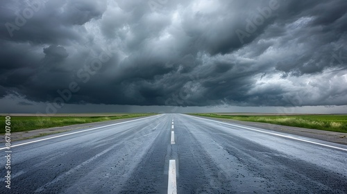 Road to nowhere, in a storm