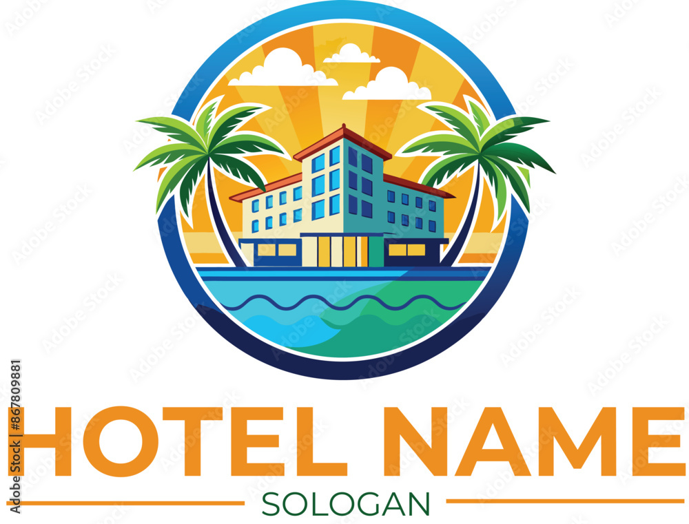 Fototapeta premium beach-hotel-logo.eps