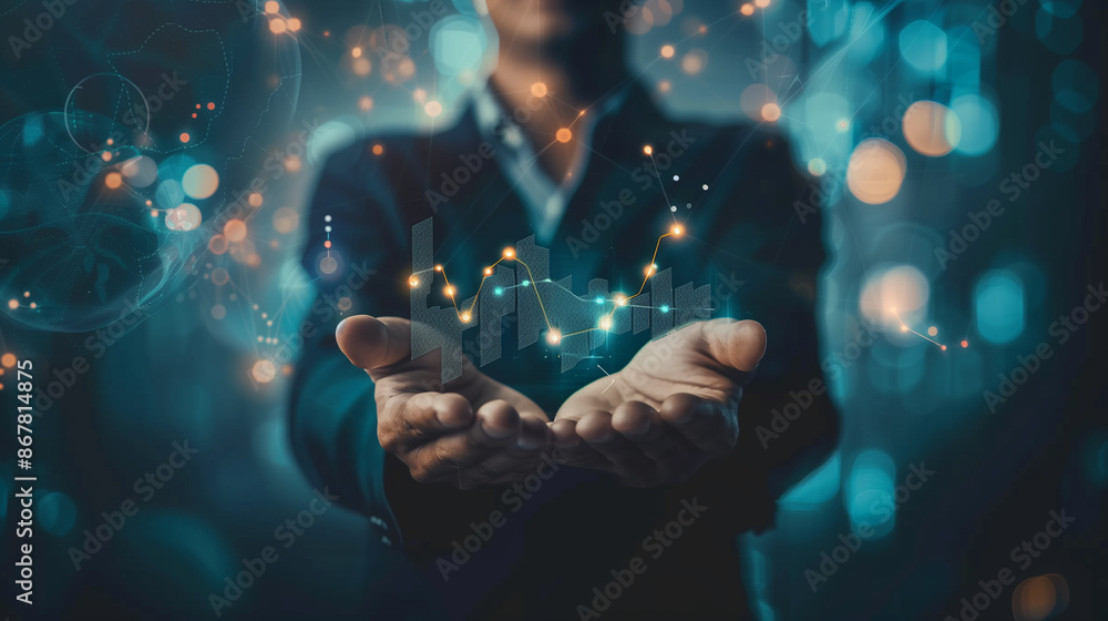 Businesswomen Holding Analysis a Graph Growth Digital Marketing Concept Development Stock Images Businesswomen Holding Analysis a Graph Growth Digital Marketing Concept Development Stock Images