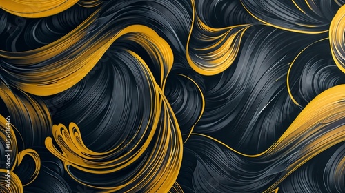 Abstract Waves Background with Colorful Patterns photo