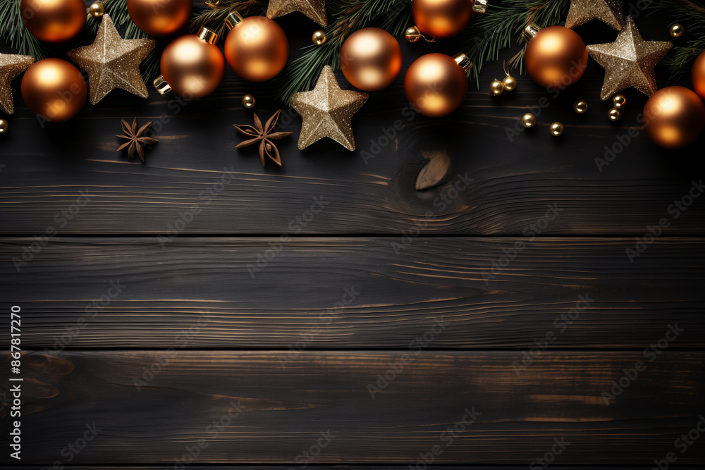 Naklejka premium Les décorations scintillantes de Noël ornent l'arbre de leurs lumières éclatantes, répandant la magie festive dans toute la pièce.