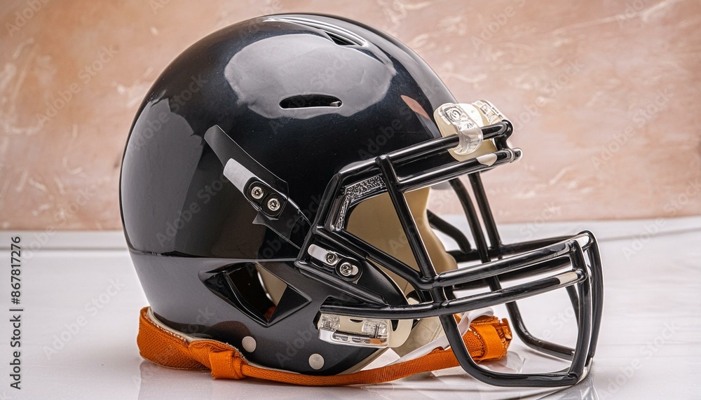 Fototapeta premium hockey helmet and puck