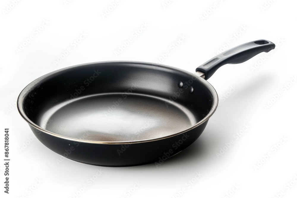 Pan Isolated on White Background. Non-Stick Coating for Cooking. Kitchenware Utensil Pan Isolated on White Background. Non-Stick Coating for Cooking. Kitchenware Utensil