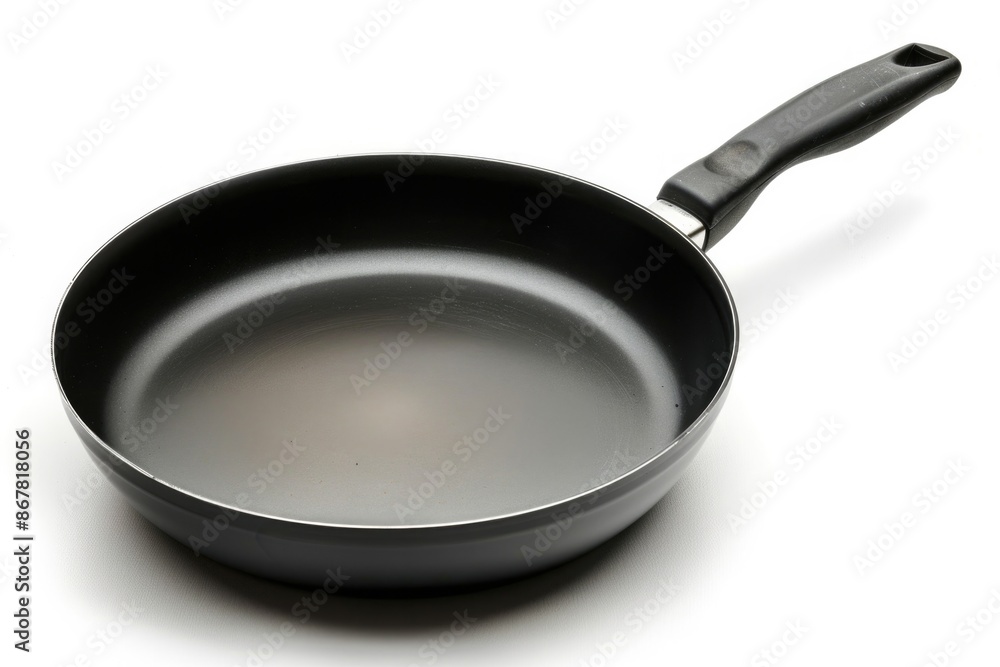 Pan Isolated on White Background. Non-Stick Coating for Frying and Cooking in Kitchenware Pan Isolated on White Background. Non-Stick Coating for Frying and Cooking in Kitchenware