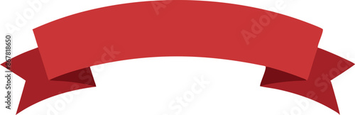 A red ribbon with a red star on it
