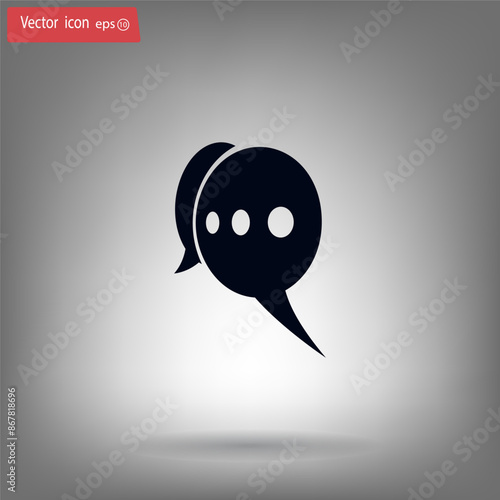 Vector illustration, gray background.
