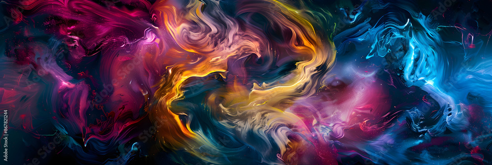 Psychedelic Swirl of Colors - Conceptual Representation of Ecstasy Drug Effects Psychedelic Swirl of Colors - Conceptual Representation of Ecstasy Drug Effects