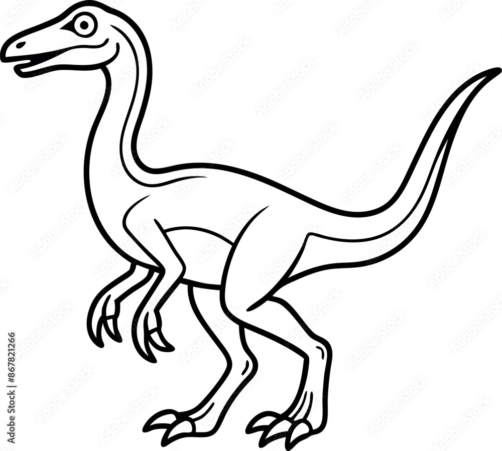 A dinosaur is walking on a white background A dinosaur is walking on a white background